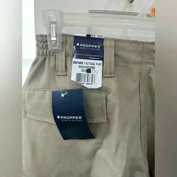 Propper Khaki army uniform pants men's size 34 x 36 - Picture 6 of 8